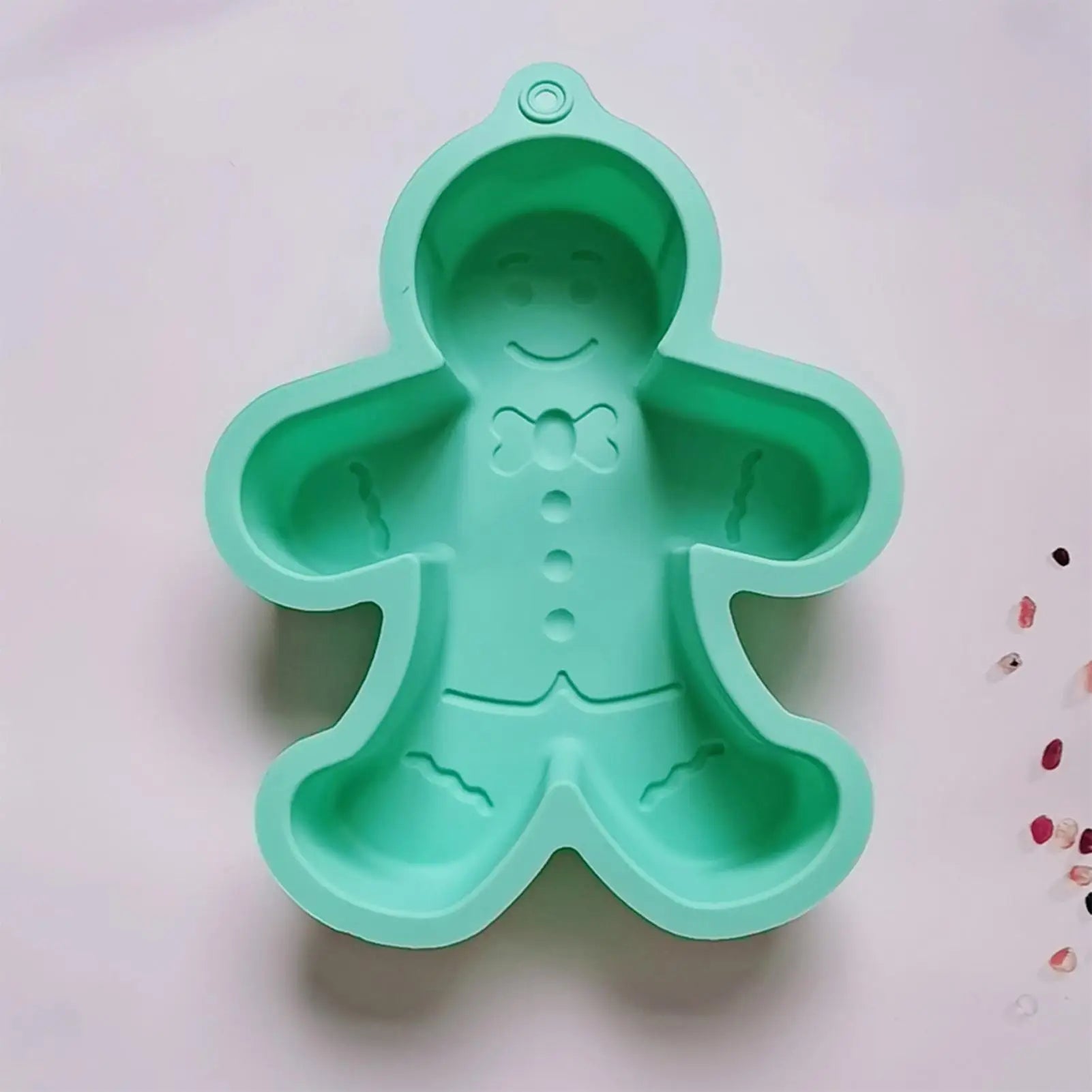 3D Silicone Gingerbread Man Baking Mold Non Stick Christmas Tray Cake
