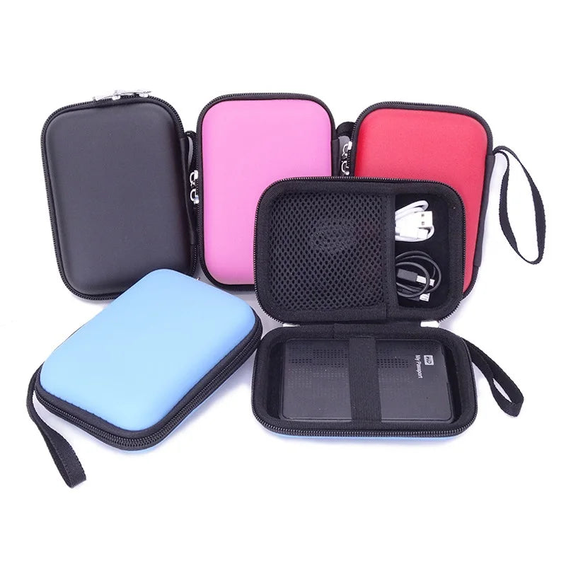 JHYZAURTEK External Hard Drive Disk Portable Zipper Case Bag Pouch Zpaxo