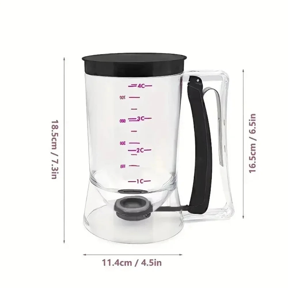 Cupcake Batter Dispenser - Designed for Easy Pouring - Non-Stick And Space-Efficient Ideal for Making Waffles Cakes and Pancakes Zpaxo