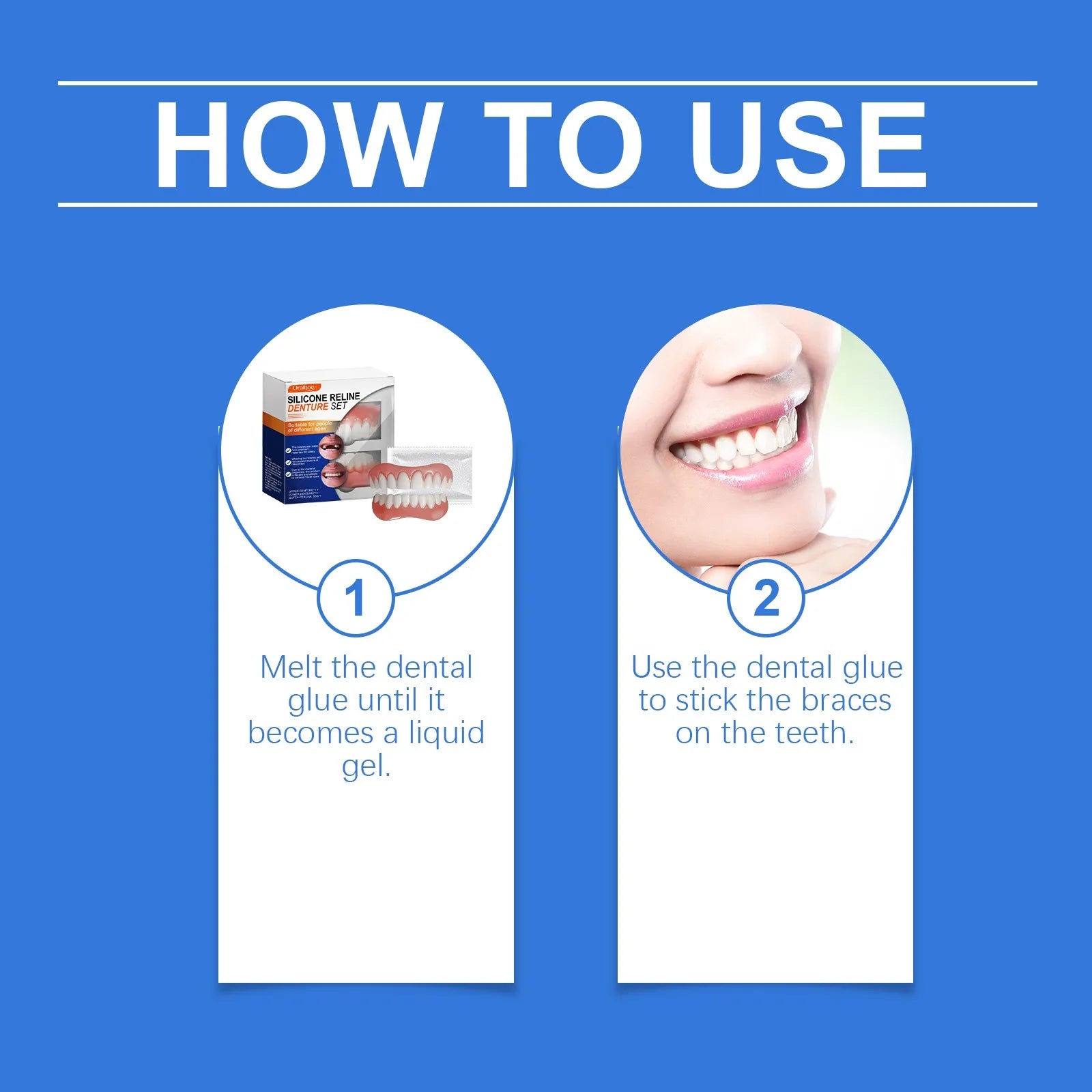 Soft Silicone Denture Liner Kit – Upper & Lower Set | Oralhoe Denture Liner Kit Zpaxo