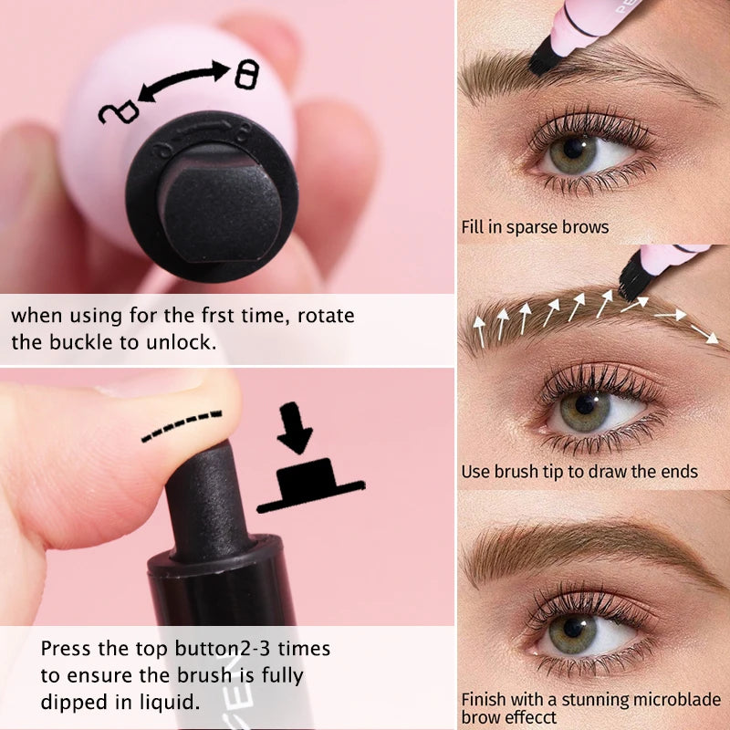 Dual-action Air Cushion Eyebrow Tint Waterproof Sweatproof