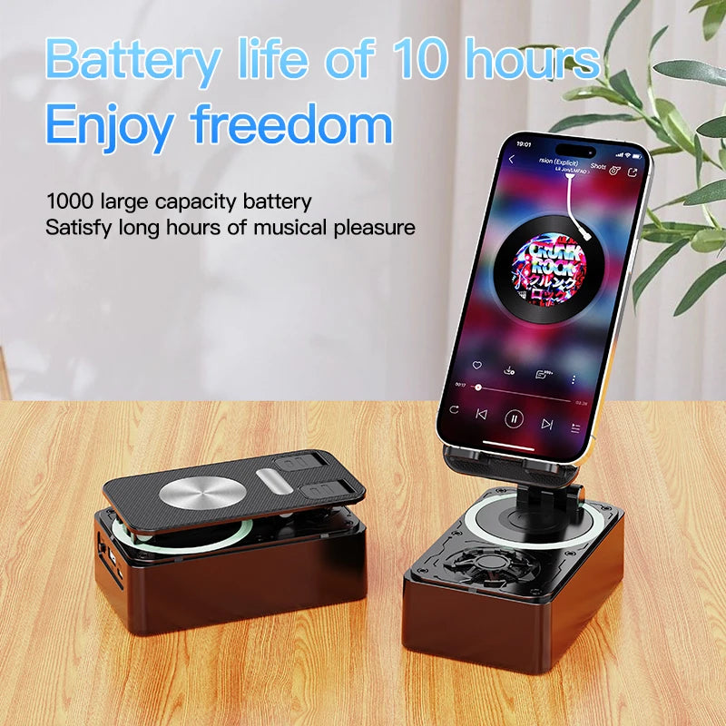 3-in-1 Bluetooth Speaker Phone Power Bank Foldable Wireless Stand