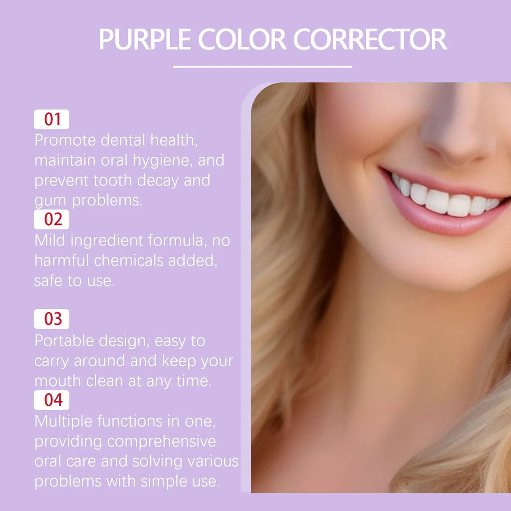 Oralhoe Purple Whitening Toothpaste – Vanilla Mint, Non-Fluoride Whitening Toothpaste Zpaxo