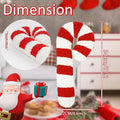 Candy Cane Pillow Christmas Holiday Plush Soft Decorative Cushion