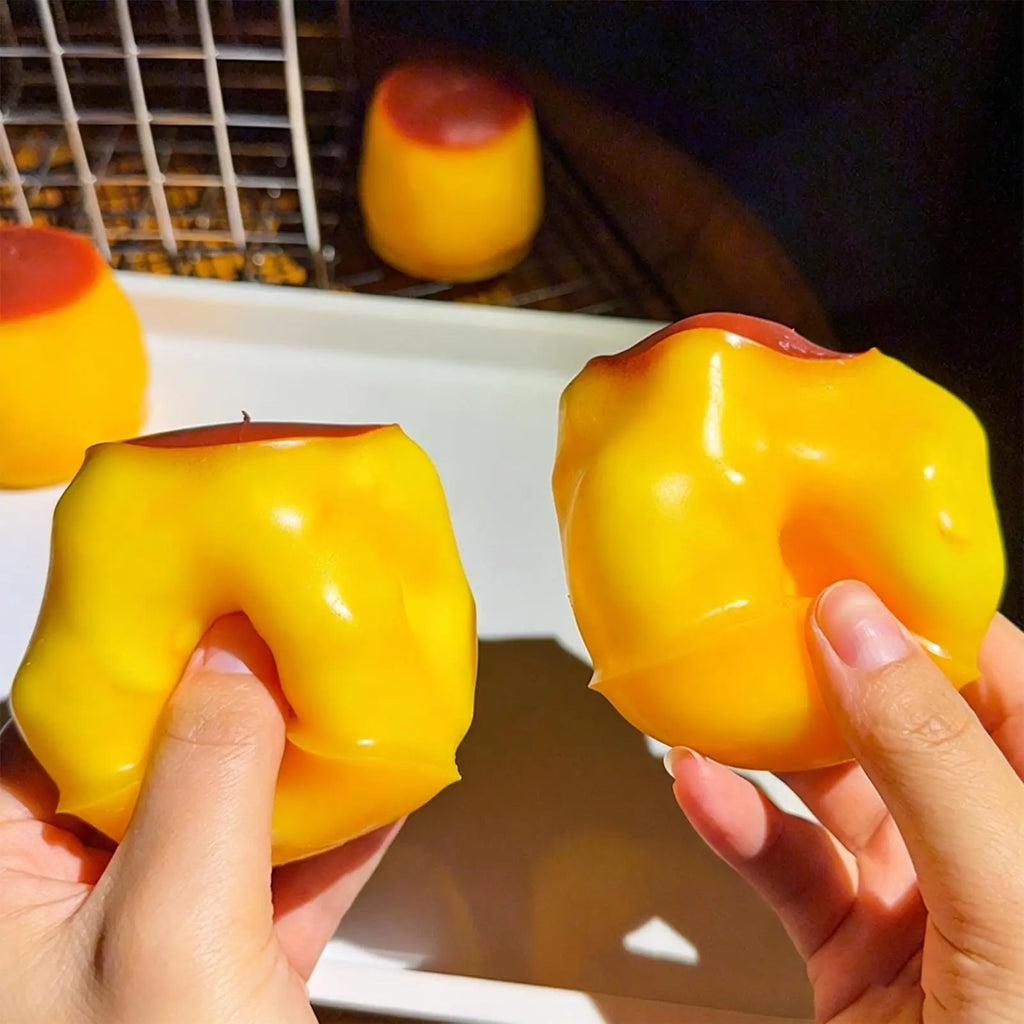 Caramel Puddings Handmade Ball Product Pinching Stress Relieving Toy Squeezing Ball Crispy Sound Pinching Fun Release Zpaxo