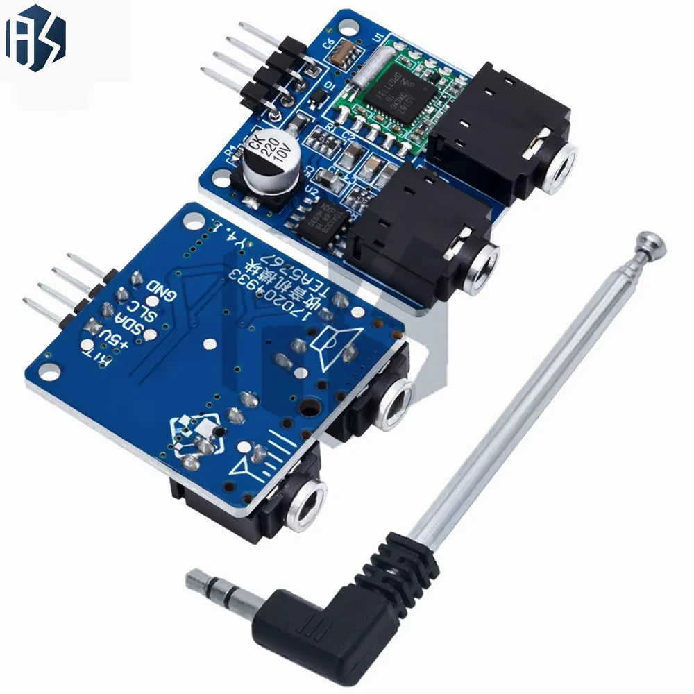 TEA5767 76-108MHz Stereo FM Radio Module Tuner Board Antenna Diode Zpaxo