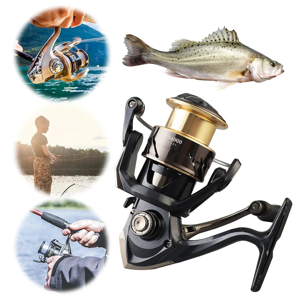 Metal Fishing Reel 5 2 1 Spinning All Purpose Accessories Saltwater