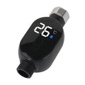 Bathroom Thermometer Electronic Thermometer Sauna Thermometer Shower Fixture Accessory Home Bathing Tool Fit Most Shower Hose Zpaxo black