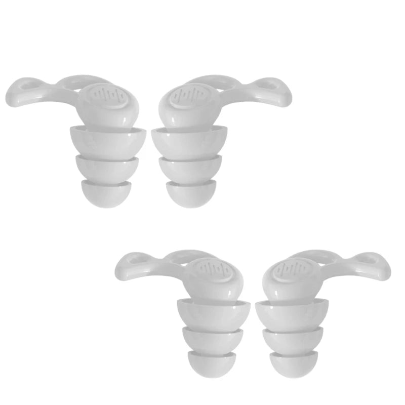 1 2 Pairs Professional 3-Layer Noise Canceling Earplugs Ultra Soft Zpaxo 2 pairs