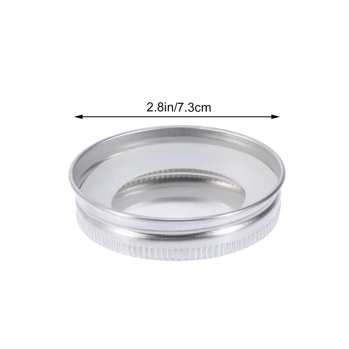 Stainless Steel Mason Jar Lids Leakproof Airtight Silicone Seal Whorl