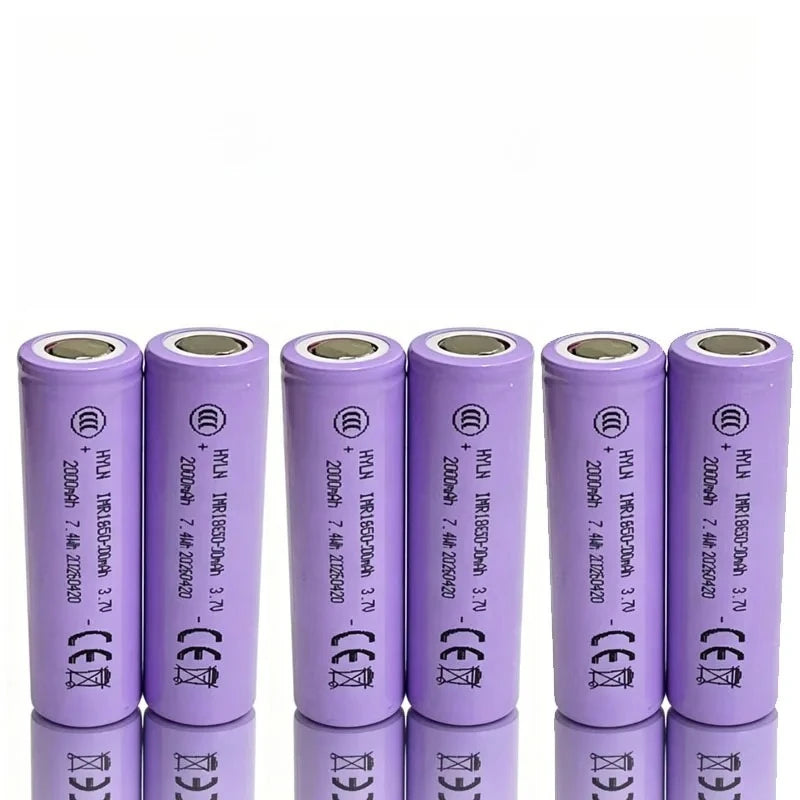 2026 New 18650 Battery 3.7V 2000mAh Li-ion Rechargeable Battery Is Suitable for Toys, Flashlights, Tool Batteries, Etc. Zpaxo