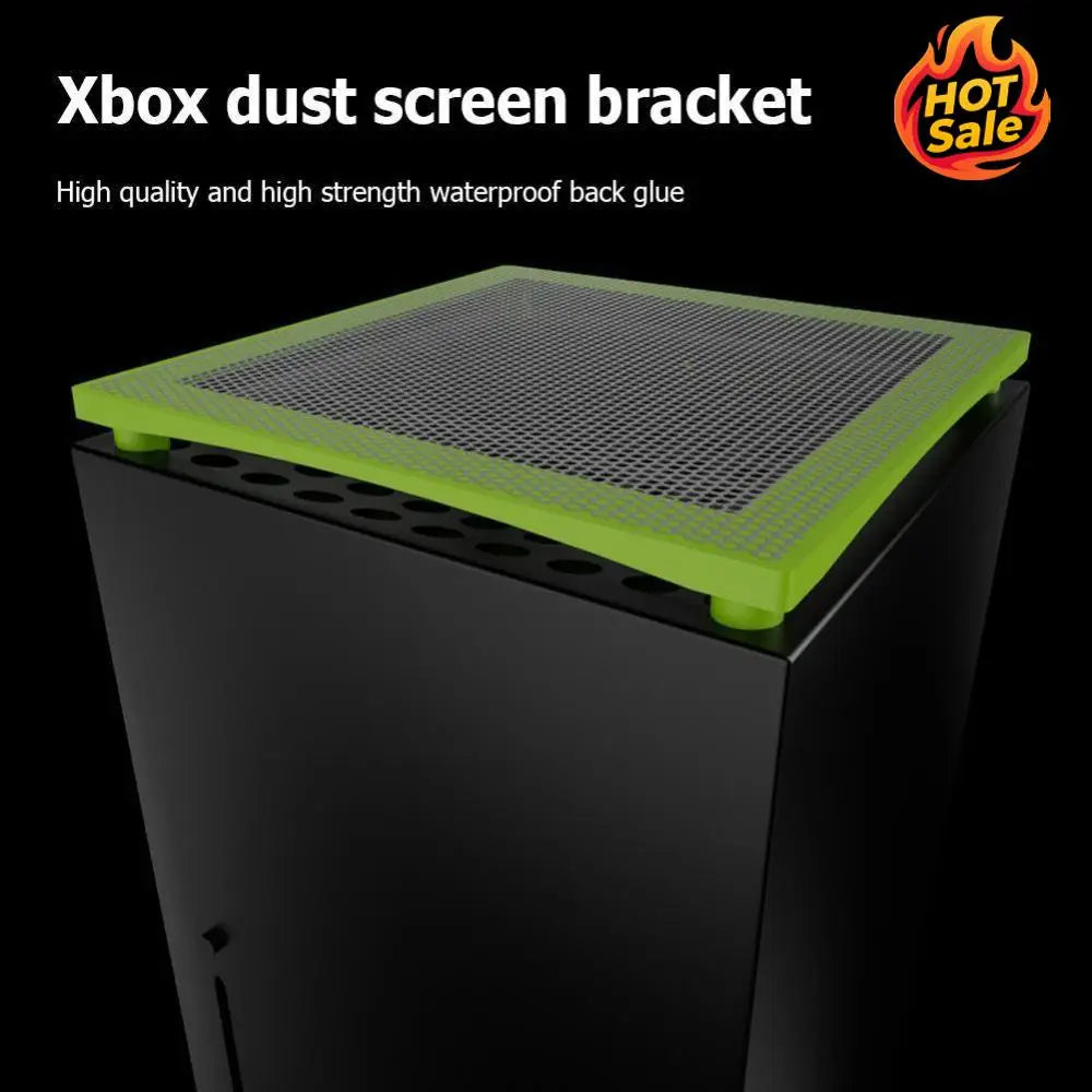 Dustproof Vent Cover PVC Dust Cover Set with 4 Silicone Plugs Top Dust Filter Cover Holder for Xbox Series X Zpaxo