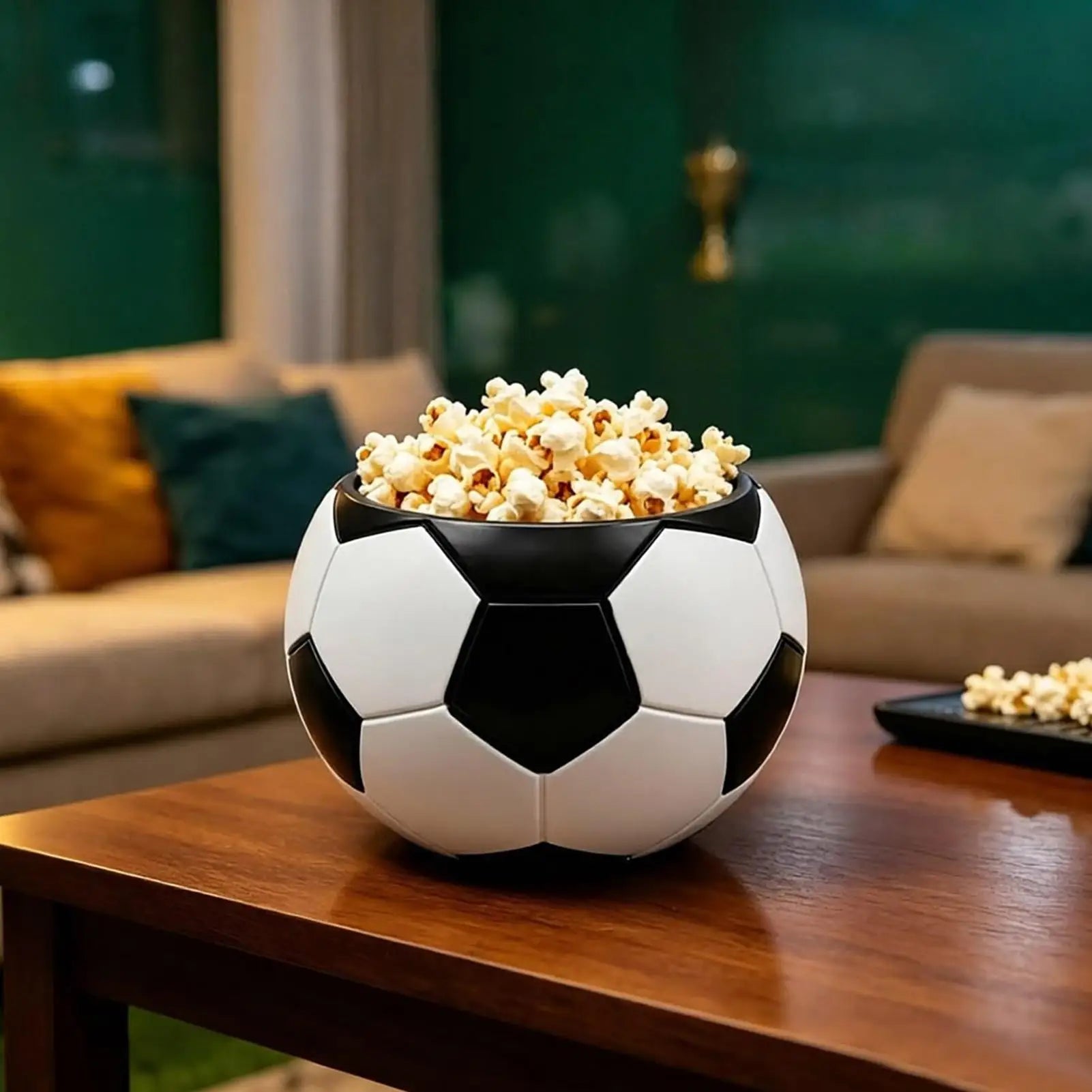 Snack Bowls Soccer Ball Decorative Reusable Dishes Sport Theme Bowl