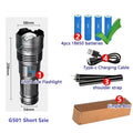 KDULIT GT60 Super Bright LED Tactical Flashlight – Type-C
