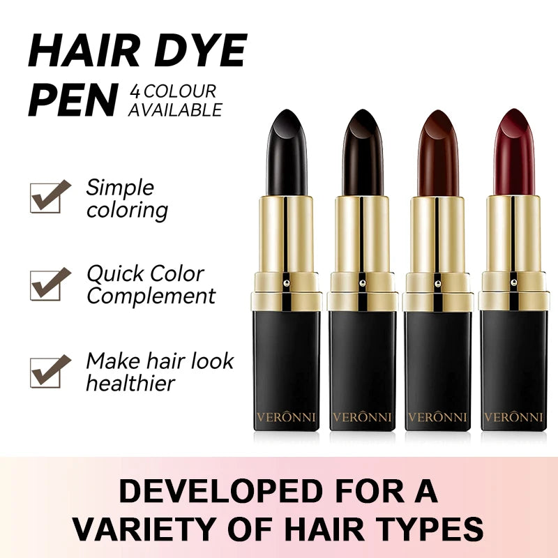 Durable Fast Hair Dye Pen Waterproof Temporary Hairline Concealer Zpaxo