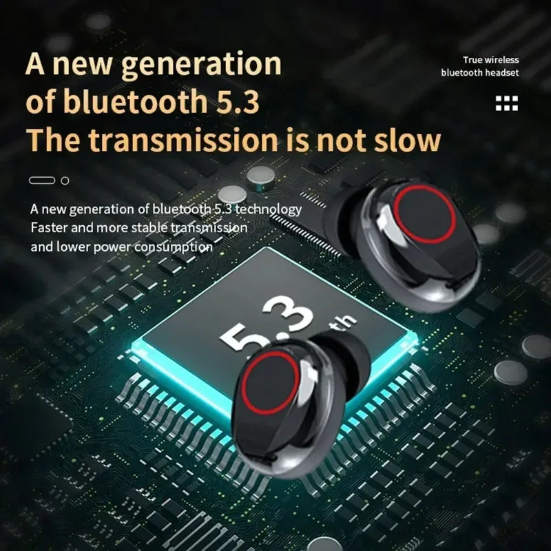 Wireless Headphones TWS Bluetooth Touch Control Earphones Sport