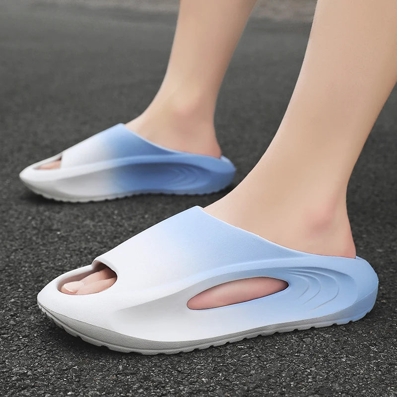 Men's Slippers Comfortable Lightweight Soft Sole Casual Slides Indoor