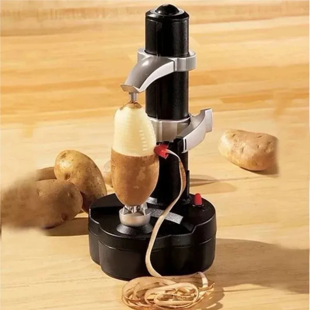 New Household Electric Peeler Multifunctional Fruit and Potato Peeler, Removable Cleaning Peeler ABS Stainless Steel Material Zpaxo