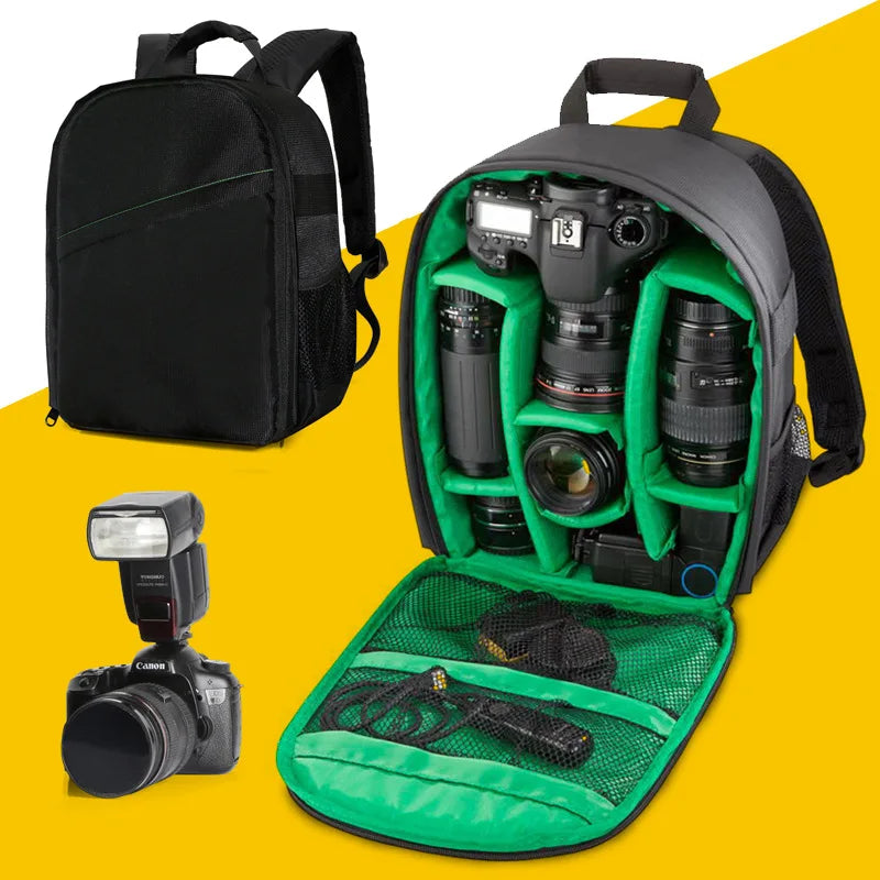 Outdoor Camera Backpack Video Digital Shoulder Camera Bag Waterproof Photo Knapsack Case DSLR For Canon Nikon Sony Olympus Fuji Zpaxo