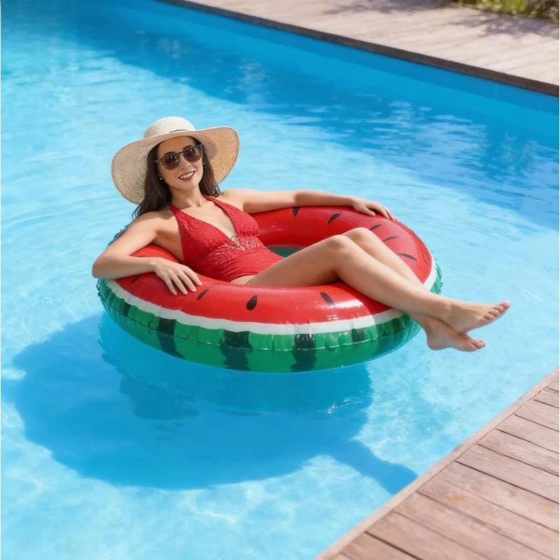 Fun Fruit-shaped Swimming Ring Adults Vibrant Summer Pool Beach Float