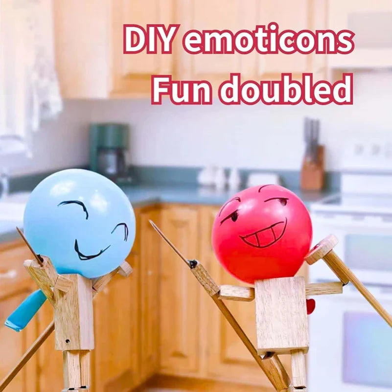 Double Battle Poke Balloon Toy Head Parent-child Interactive Toy Handmade Zpaxo