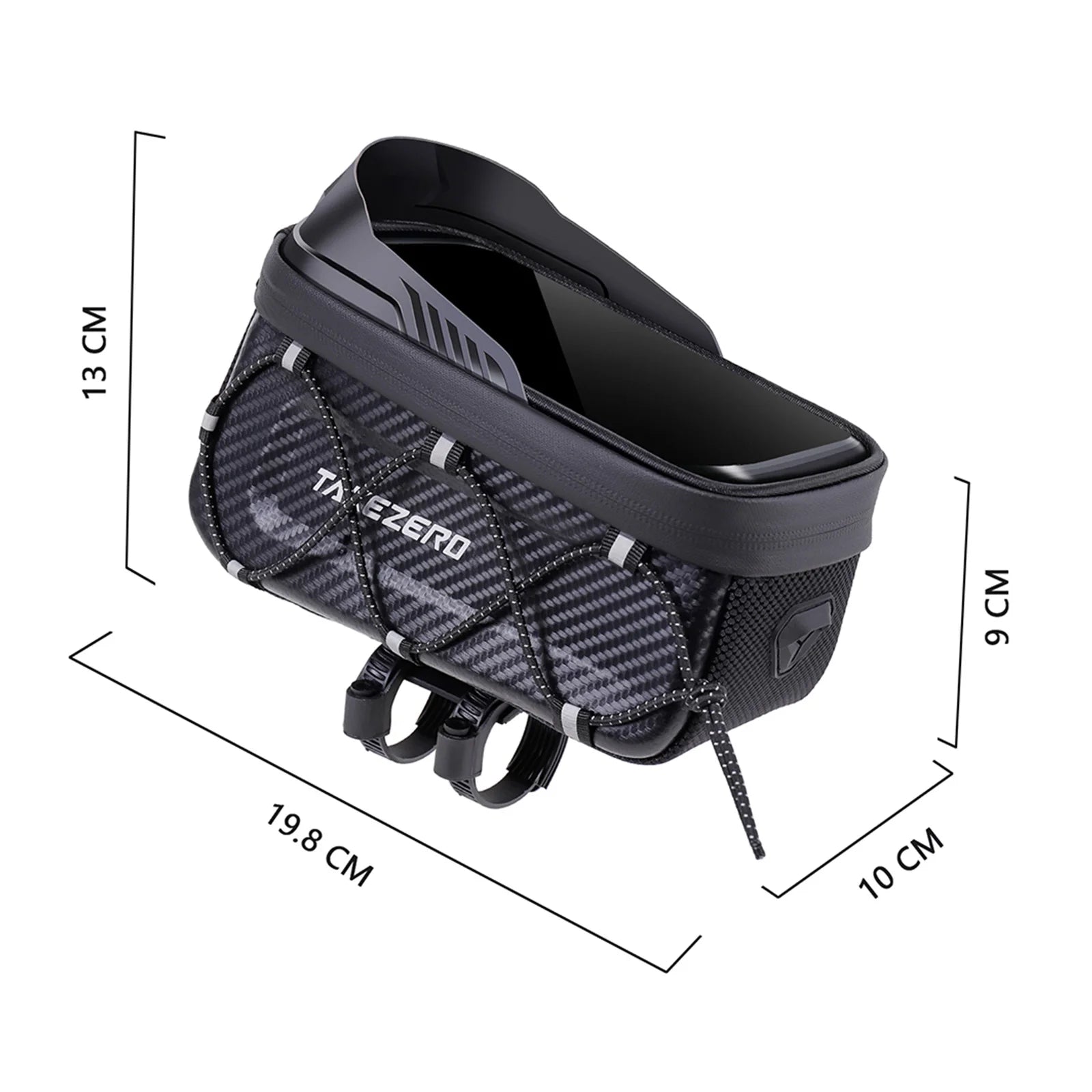Front Bicycle Pouch Waterproof Cycling Accessories TPU Touchscreen