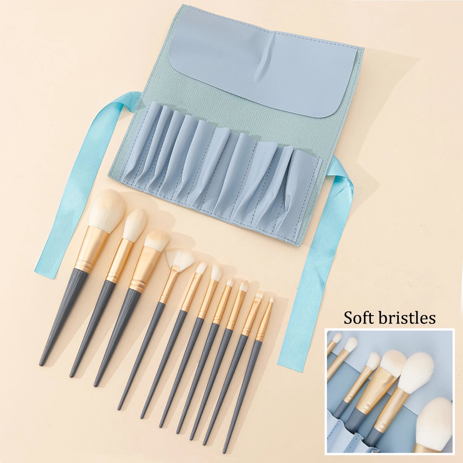 10-piece Makeup Brush Eyeshadow Foundation Soft Loose Powder Beginner Zpaxo
