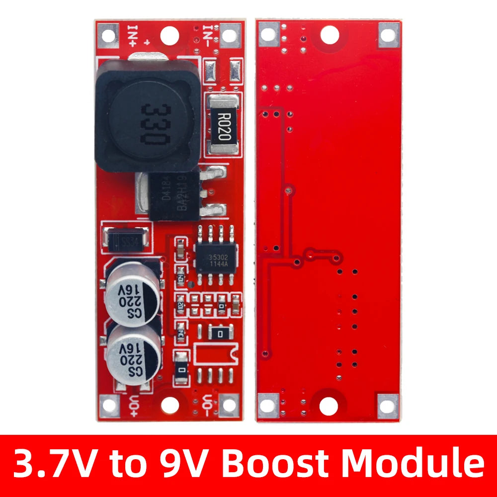3.7V-5V to 9V/12V/15V 1A DC-DC Step-Up Boost Module Non-Isolated Voltage Regulator for DIY & Automotive Zpaxo 9v 1pc