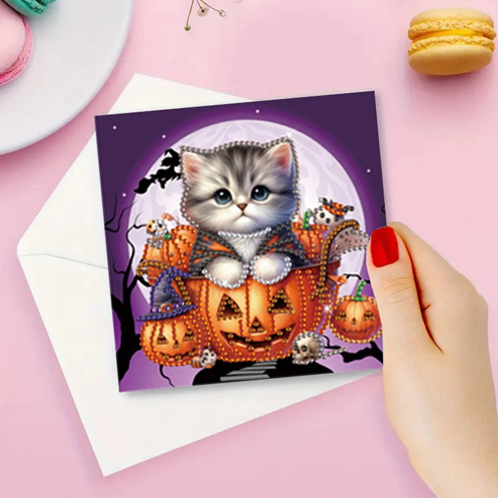 Halloween Cards Diamond Painting Greeting Card DIY Embroidery