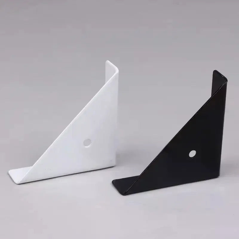 Right Triangle Corner Supports White Black Wooden Furniture Corner Connector Fasteners Suitable For Beds Cabinets Zpaxo