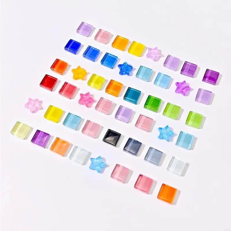 Inlaid Pattern Glass Tiles Outdoor DIY Ceramic Craft Supplies