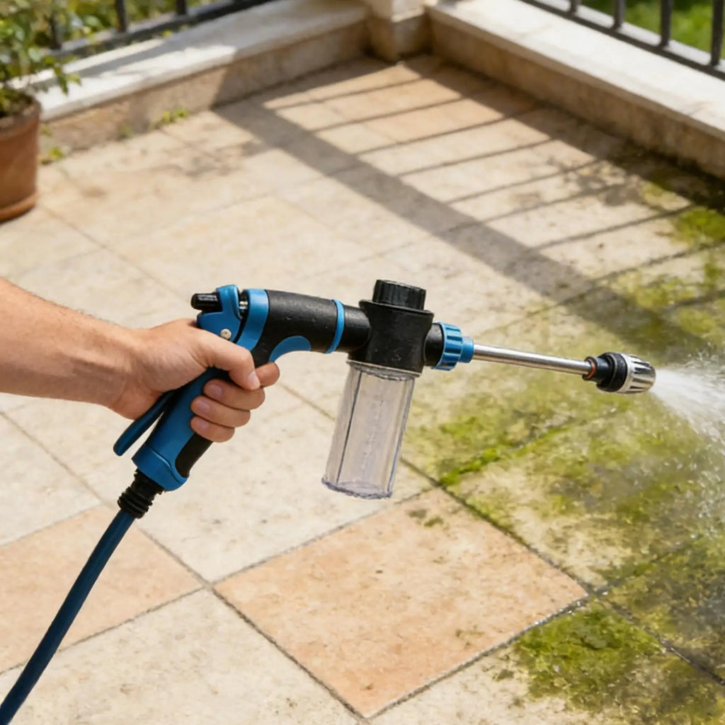 Foam Car Wash Sprayer Adjustable Nozzle Pressure Hose Cannon Multi