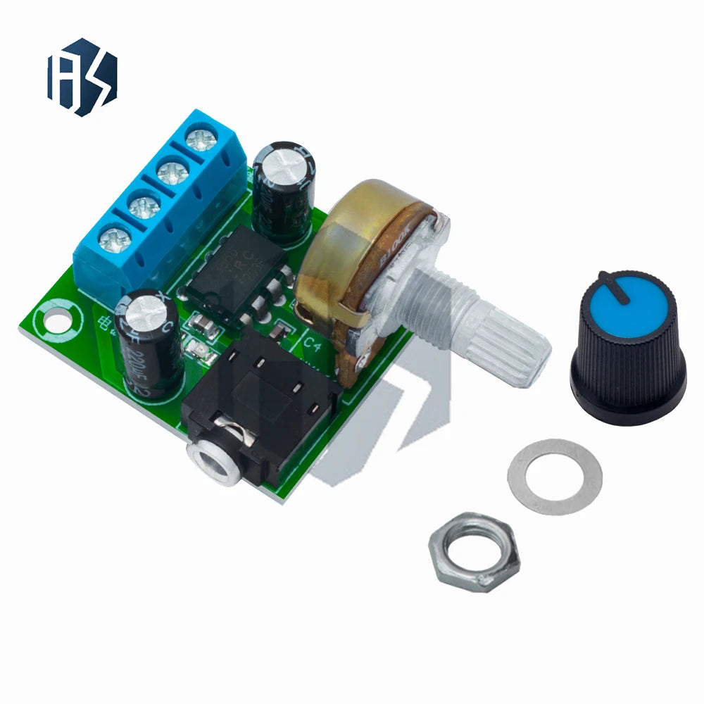 LM386 3V-12V DC Audio Amplifier Module – Mini Compact, Adjustable Gain & Volume for DIY Speaker Builds Zpaxo