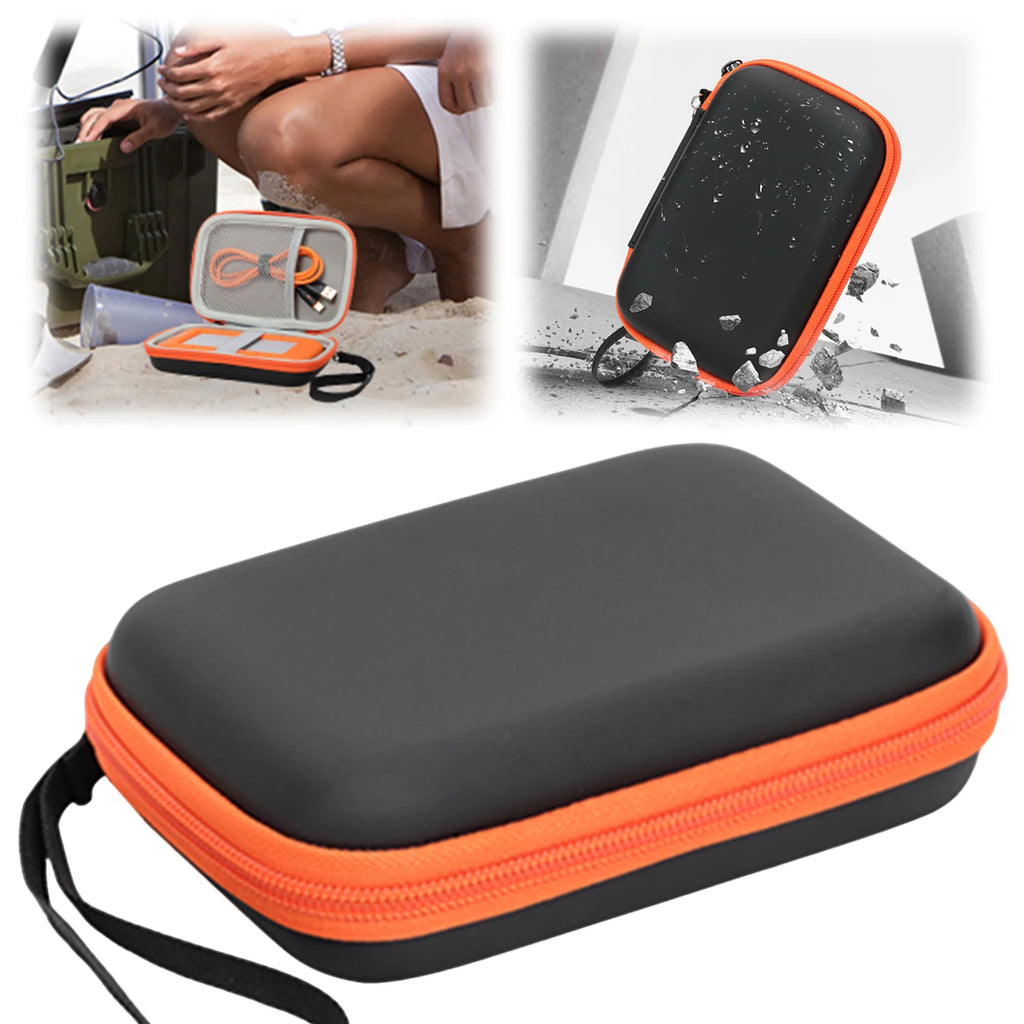Hard Travel Case Wrist Strap Mesh Pocket EVA Protective Storage