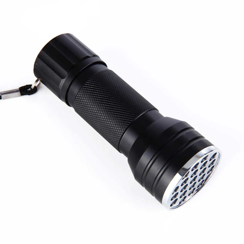 9 21LED UV Light 395nm Waterproof Flashlight Ultraviolet Mini Lamp