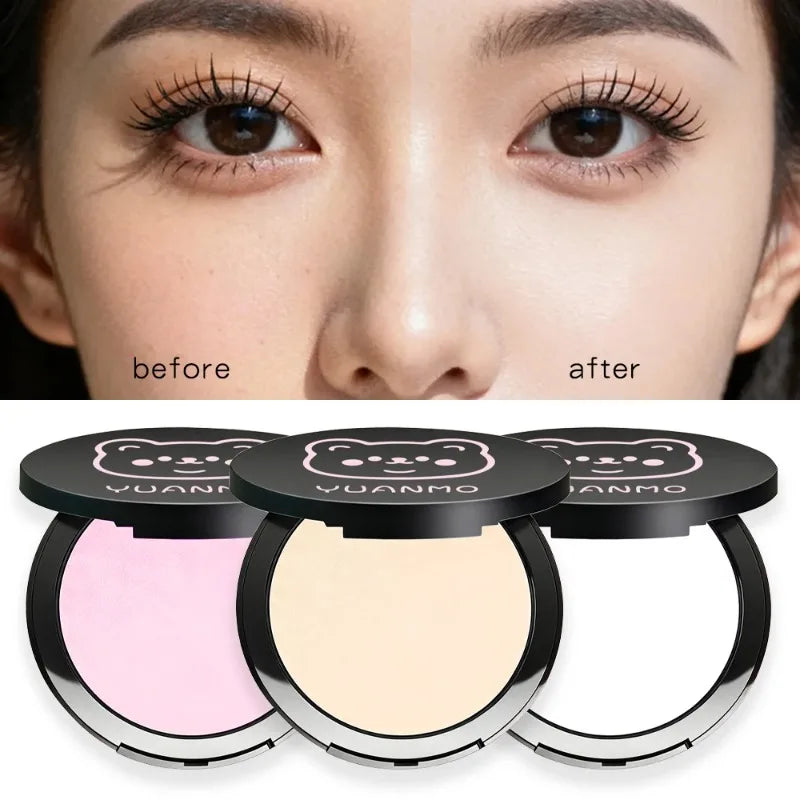 Transparent White Pressed Powder Oil Control Silky Soft Focus