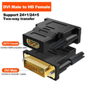 DVI Male to HDMI Female Adapter – 1080P Bi-Directional Converter DVI HDMI Adapter Zpaxo DVI to HD 1Pcs