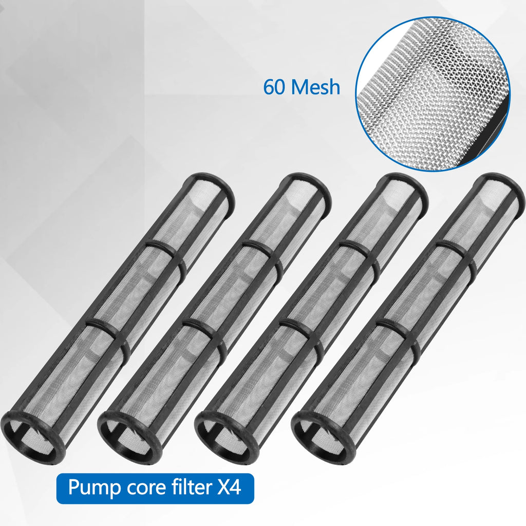 10pcs Spray Gun Filter 20Mesh 60Mesh Airless Spray Gun Accessories Filter Compatible For Graco 695 795 1095 1595 3900 5900 7900 Zpaxo