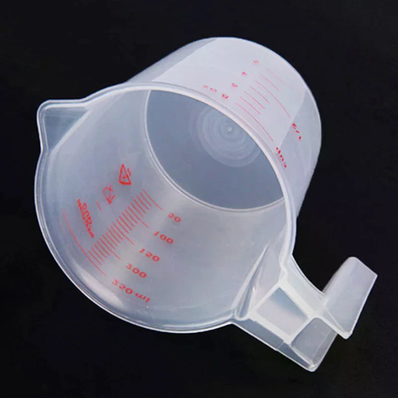 Home Kitchen Tools Plastic Clear Measuring Cup Handle Liquid Pour Zpaxo