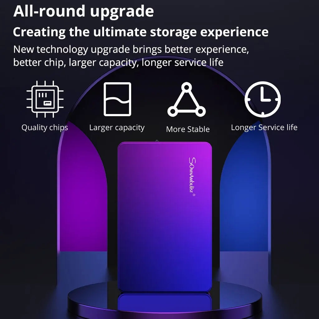 SomnAmbulist HDD 2.5Inch Portable External Hard Drive 250GB 320GB 500GB 1TB USB3.0 Storage Compatible for PC Laptops TV PS4 Xbox Zpaxo