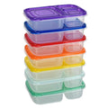Food Prep Containers 3-Compartment Meal Storage Box School Container