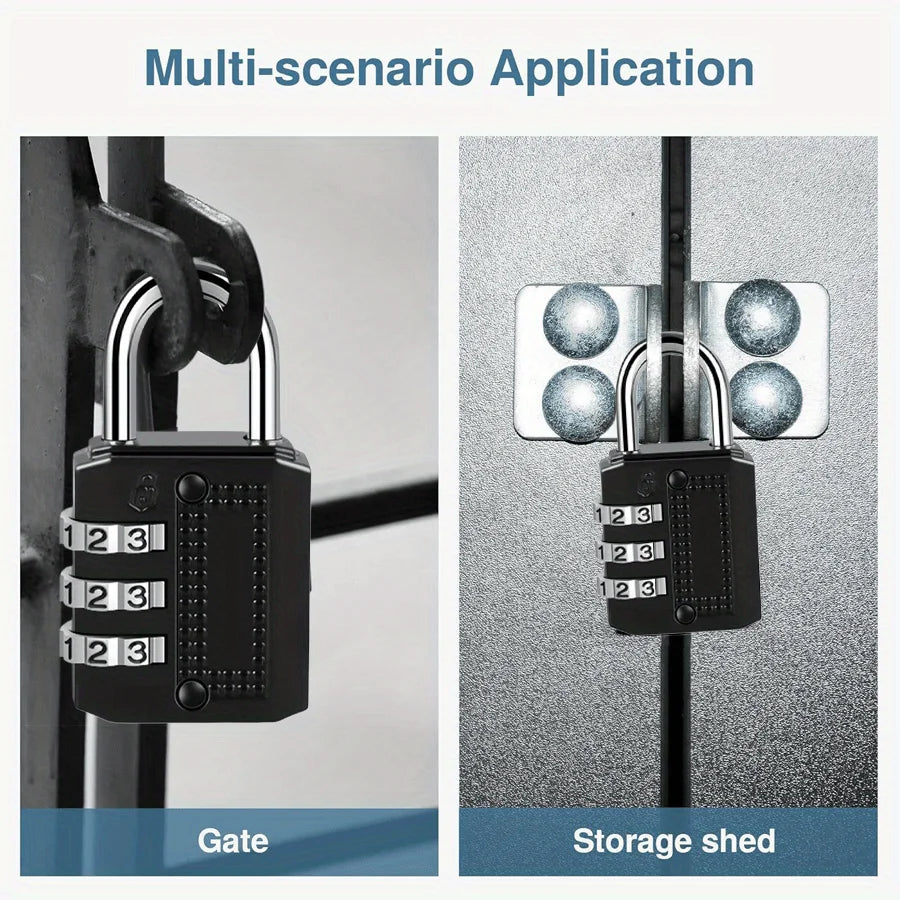 4-digit Password Lock Padlock Luggage Anti-theft Wind Rain Resistant