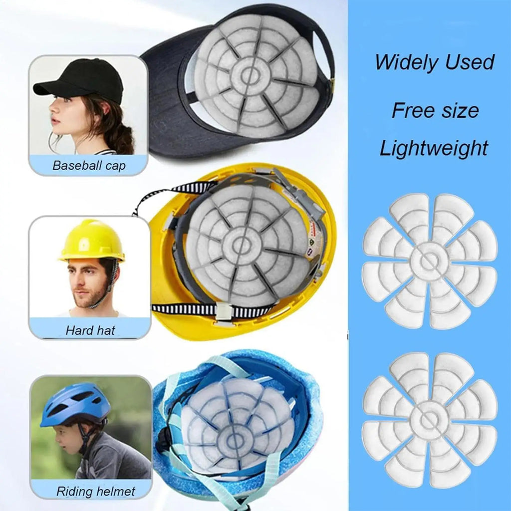 Summer Hard Hat Cooling Pad Reusable Helmet Ice Heatstroke Prevention