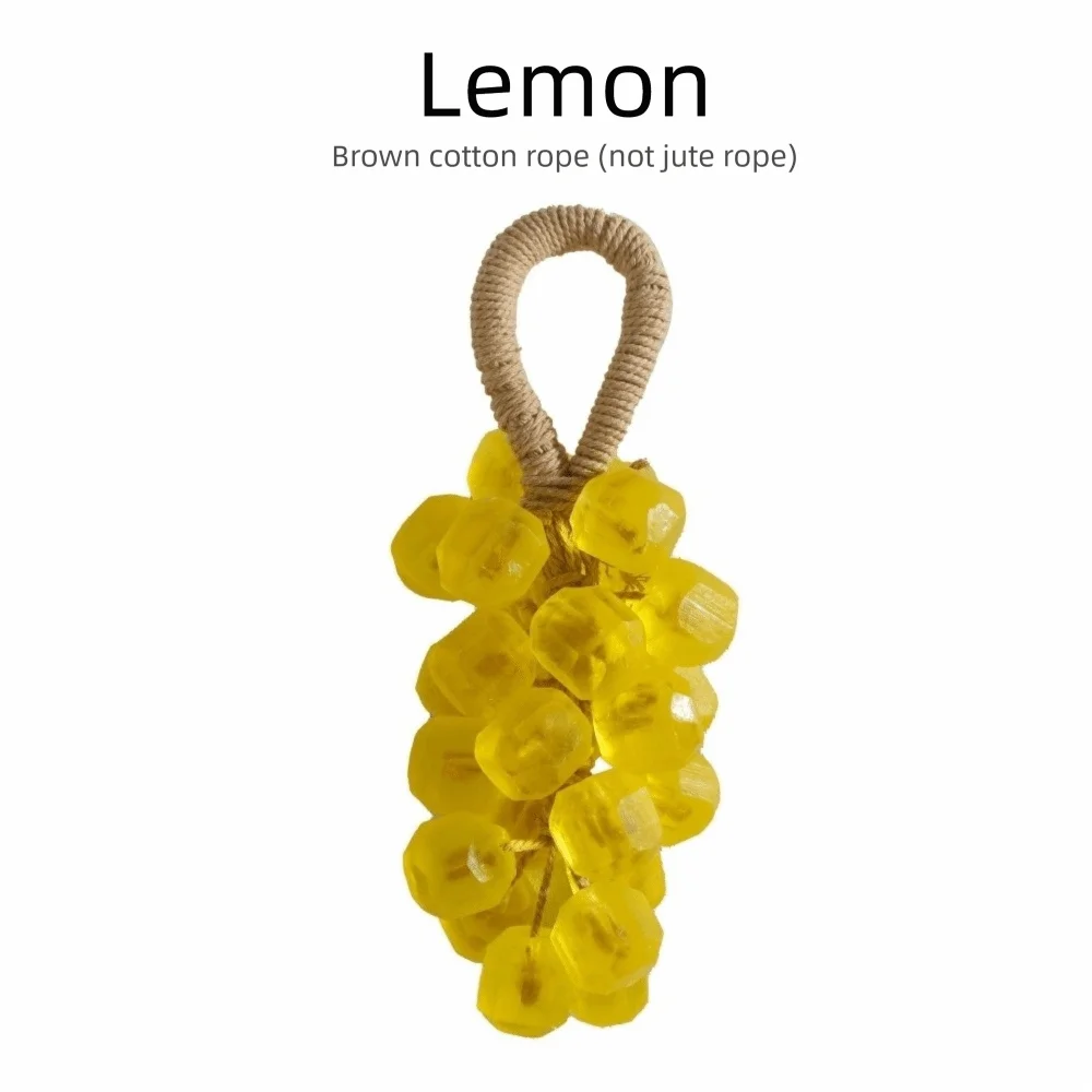 Handmade Grape Soap Rope Clear Whole Bunch Cluster Bar Crystal DIY Zpaxo yellow