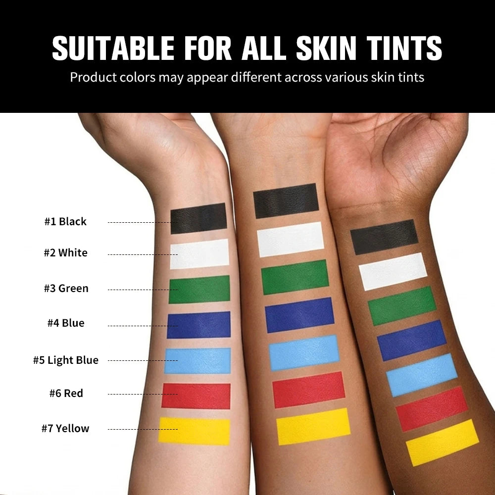 Face Body Paint Stick Eye Black Softball Football Baseball Sports Non-Toxic Hypoallergenic for Halloween SFX Makeup Cosplay Jok Zpaxo