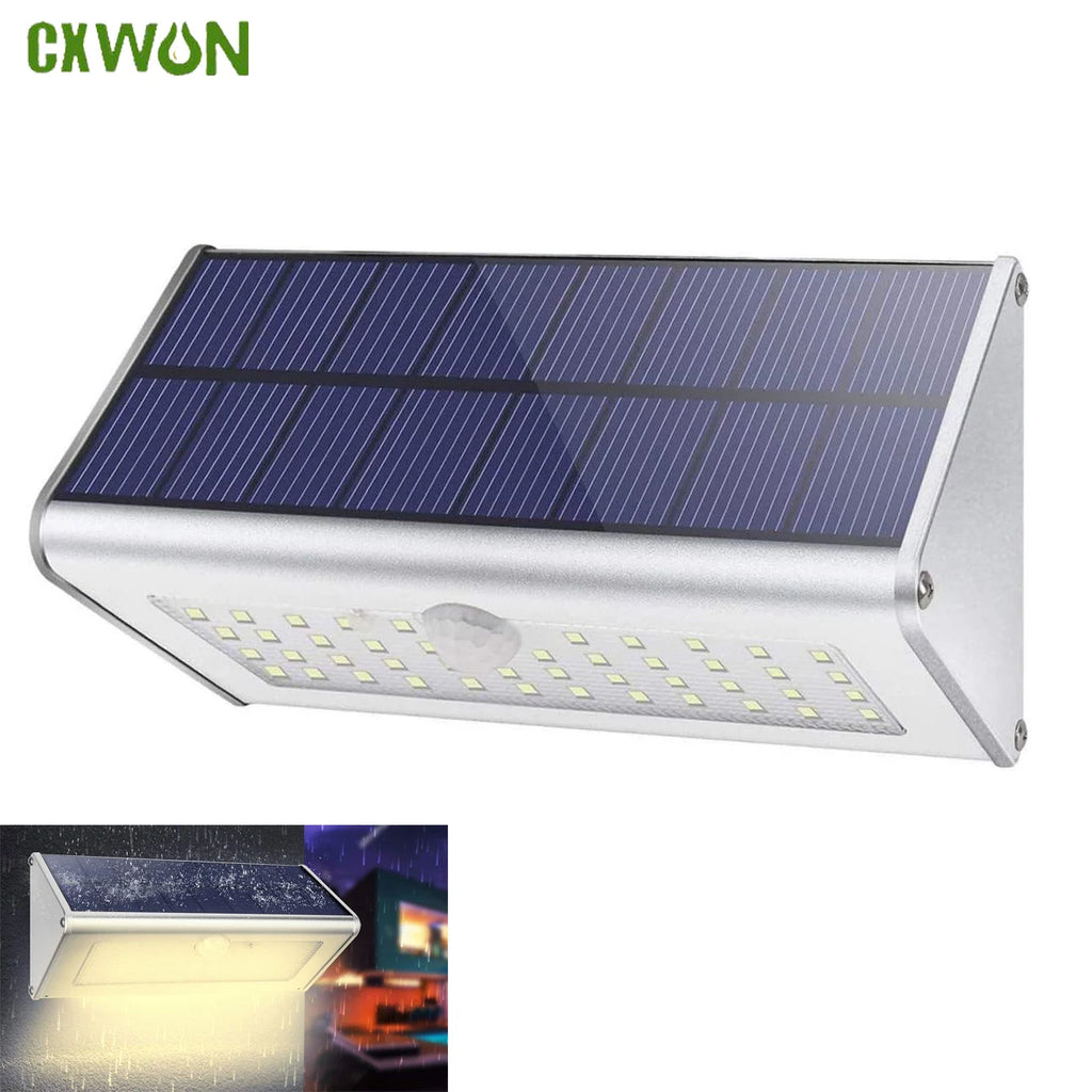 Solar Lights Outdoor 1100LM Sunlight PIR Motion Sensor Waterproof Zpaxo Cool White 6000K