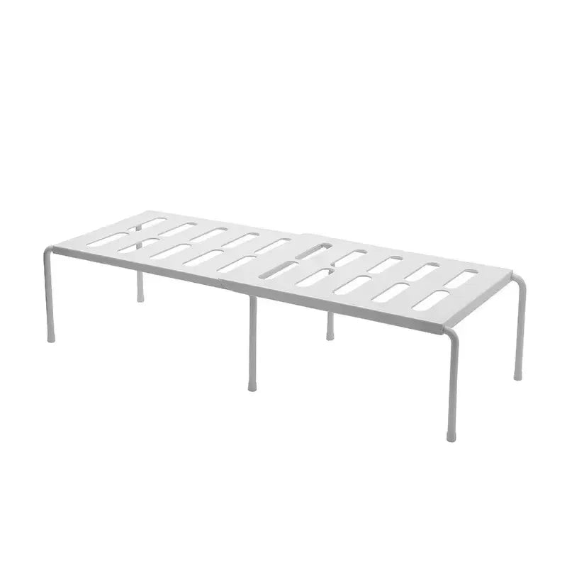 ABS Shoe Rack Extensible Shoe Hanger Storage Space Saving Shelf Telescopic Storage Rack Household Kitchen Cabinet Organizer Zpaxo gray-7