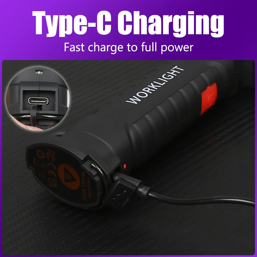 UV Black Light Flashlight USB Rechargeable – 5 Modes, 395nm