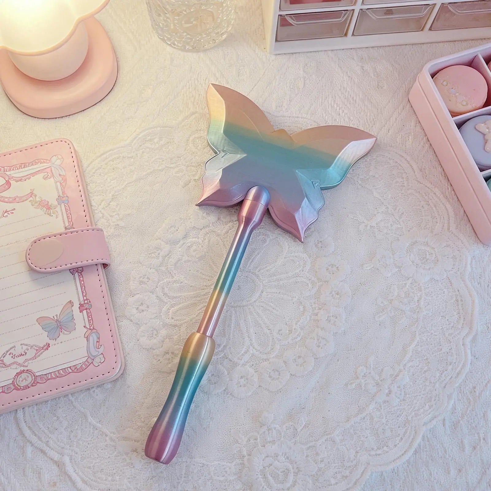 Pays Wands Butterfly Shape Contactless Retractable Prank Prop 3D