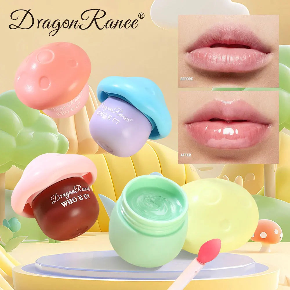 Mushroom Lip Balm Moisturizing and Hydrating Lip Gloss for Light Makeup, Winter Hydration, Everyday Versatile Lip Balm, Base Lipstick, Lip Balm Zpaxo